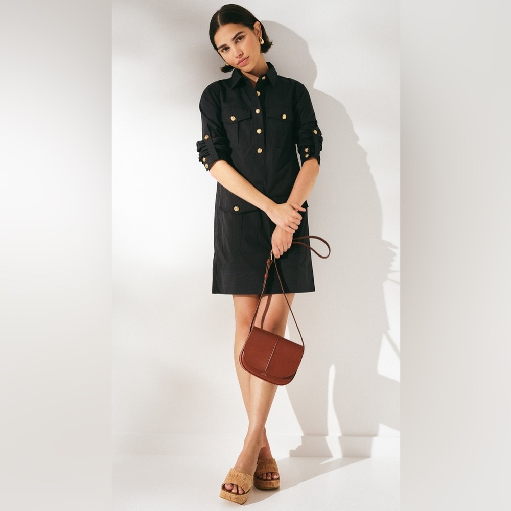 NWT $498 Veronica Beard Saude Cargo Dress - Picture 2 of 11